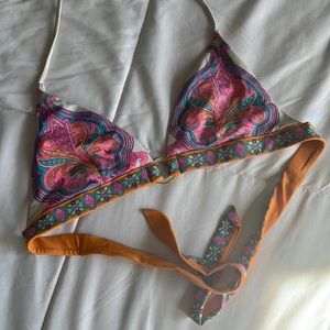 Victoria’s Secret Swim Paisley Bikini Top Size Medium